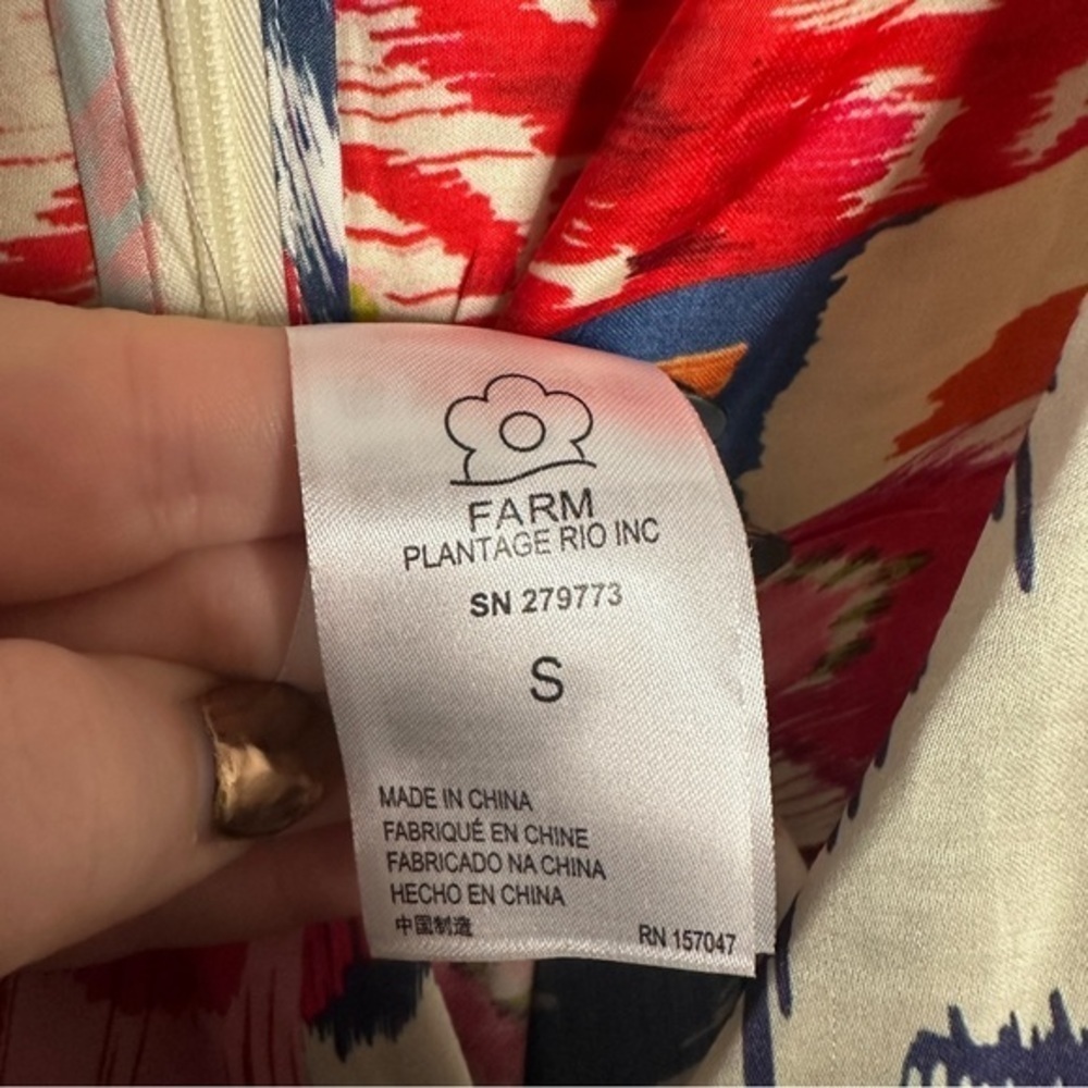 FARM Rio Multicolor Printed Jumpsuit - Pink, Red, Blue, Cream - Picture 9 of 12